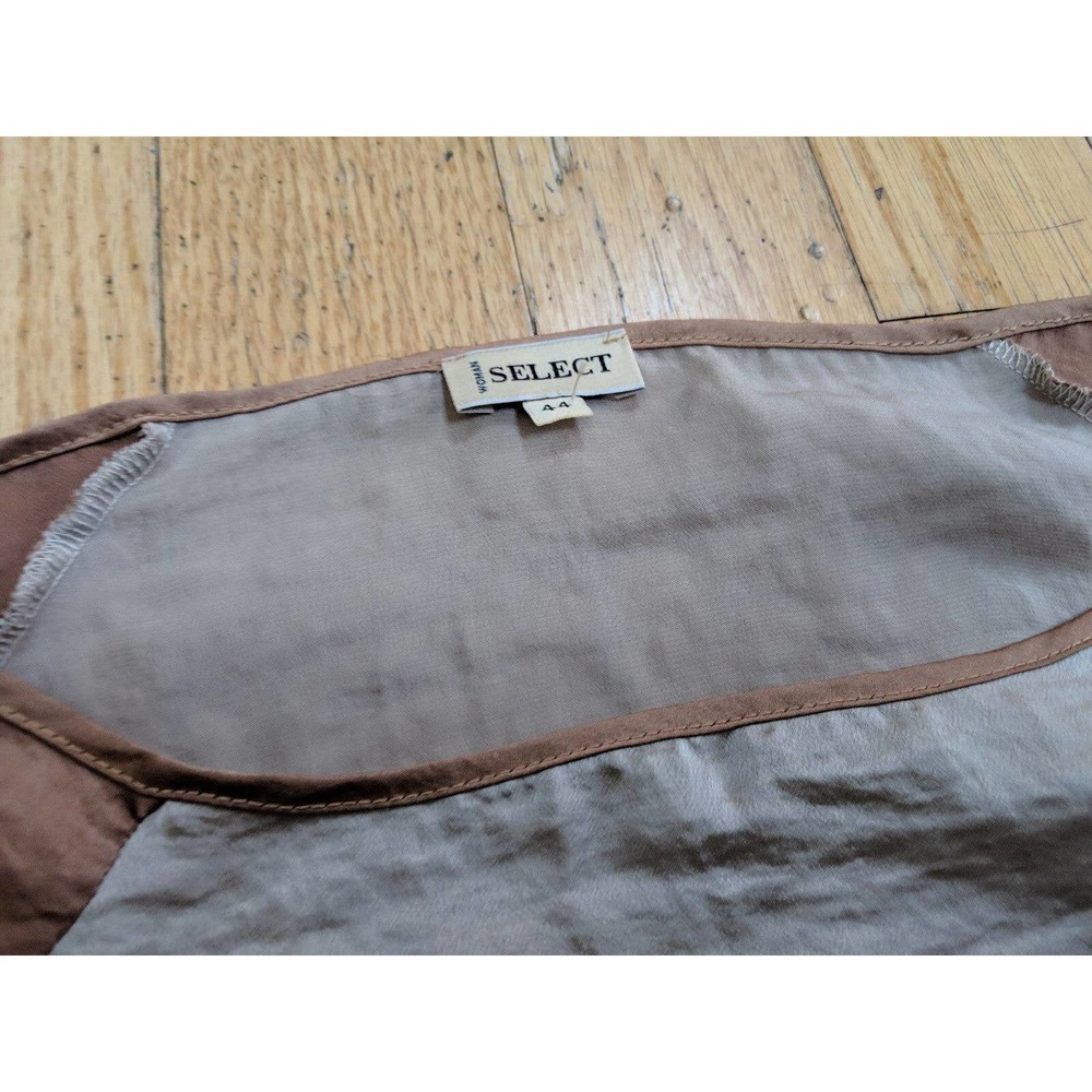 Womens Brown Top Shirt Blouse from Select - Size 44 European Italian - Picture 5 of 7